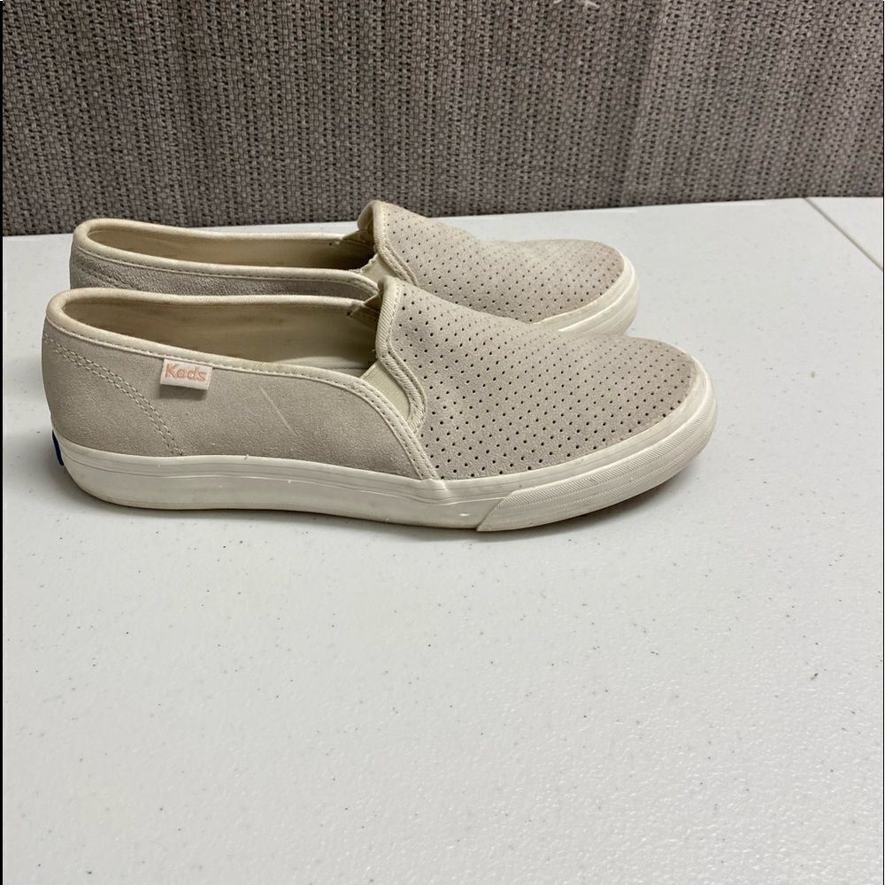 KEDS women’s double Decker perforated sweet platform slip on sneakers